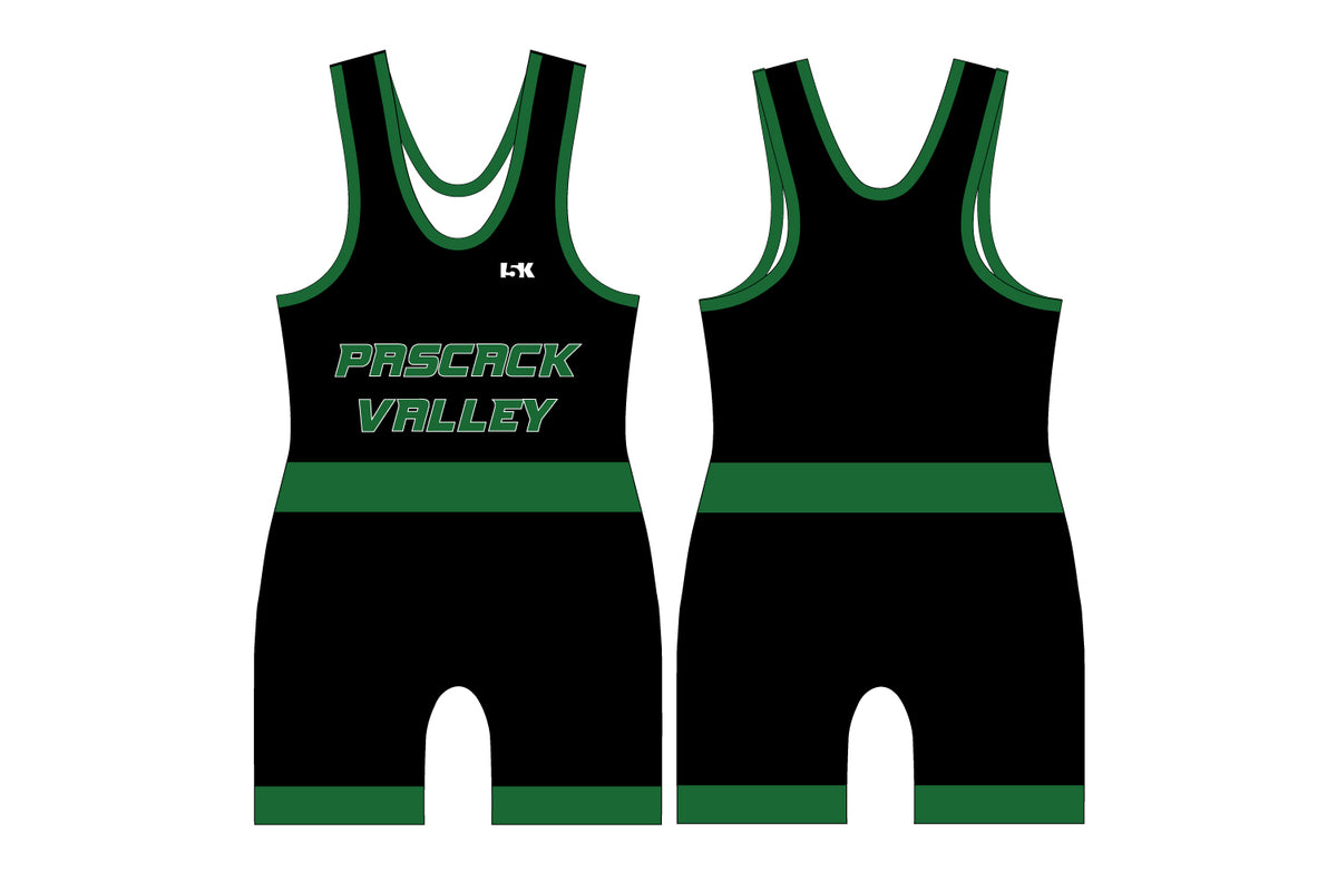 Pascack Valley Wrestling Sublimated Men's Singlet - Black
