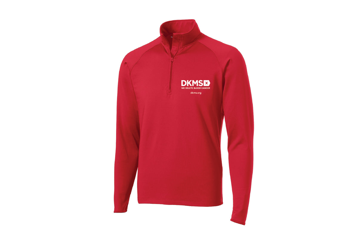 DKMS Quarter Zip Pullover - Red