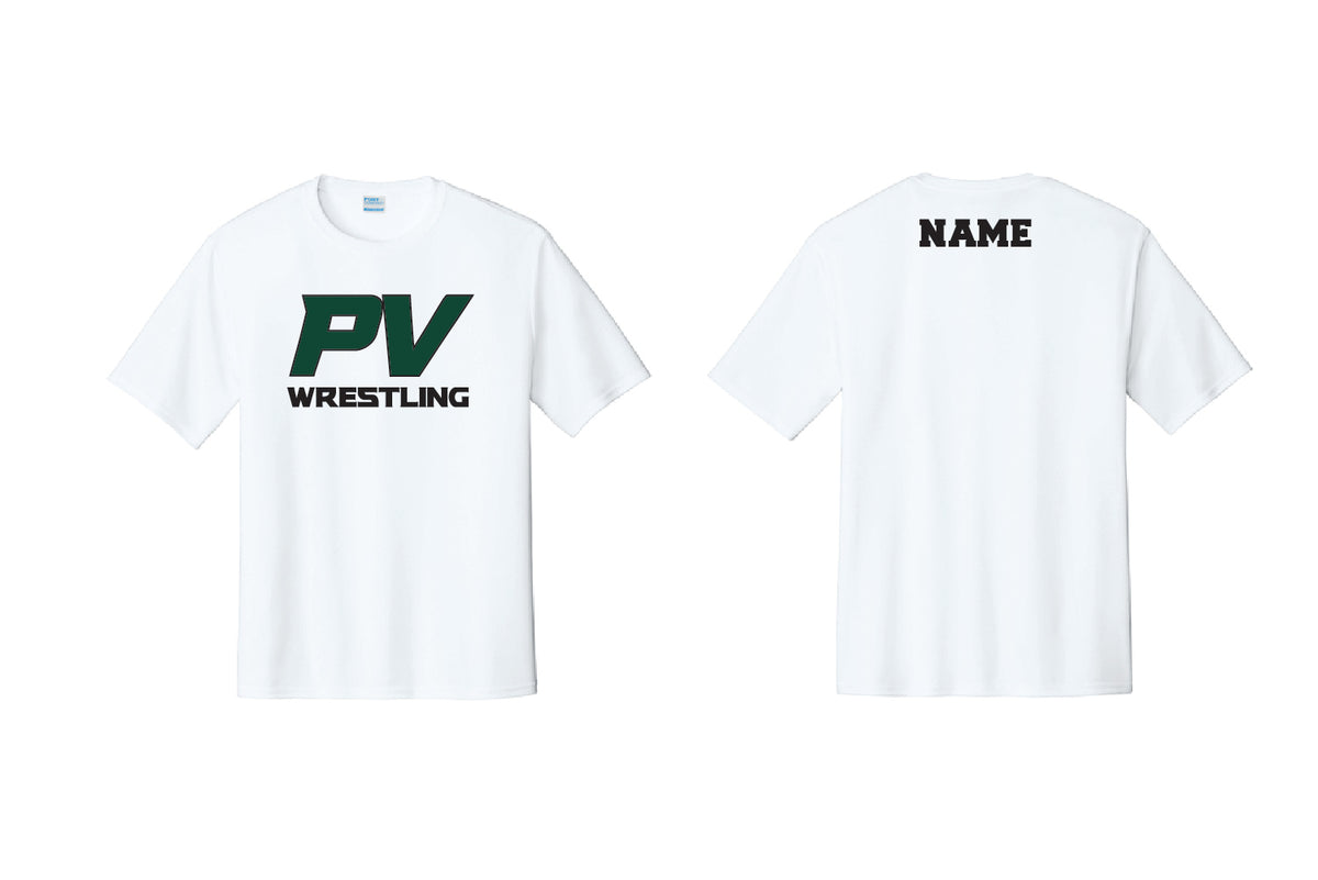 Pascack Valley Wrestling Dryfit Performance Tee - White