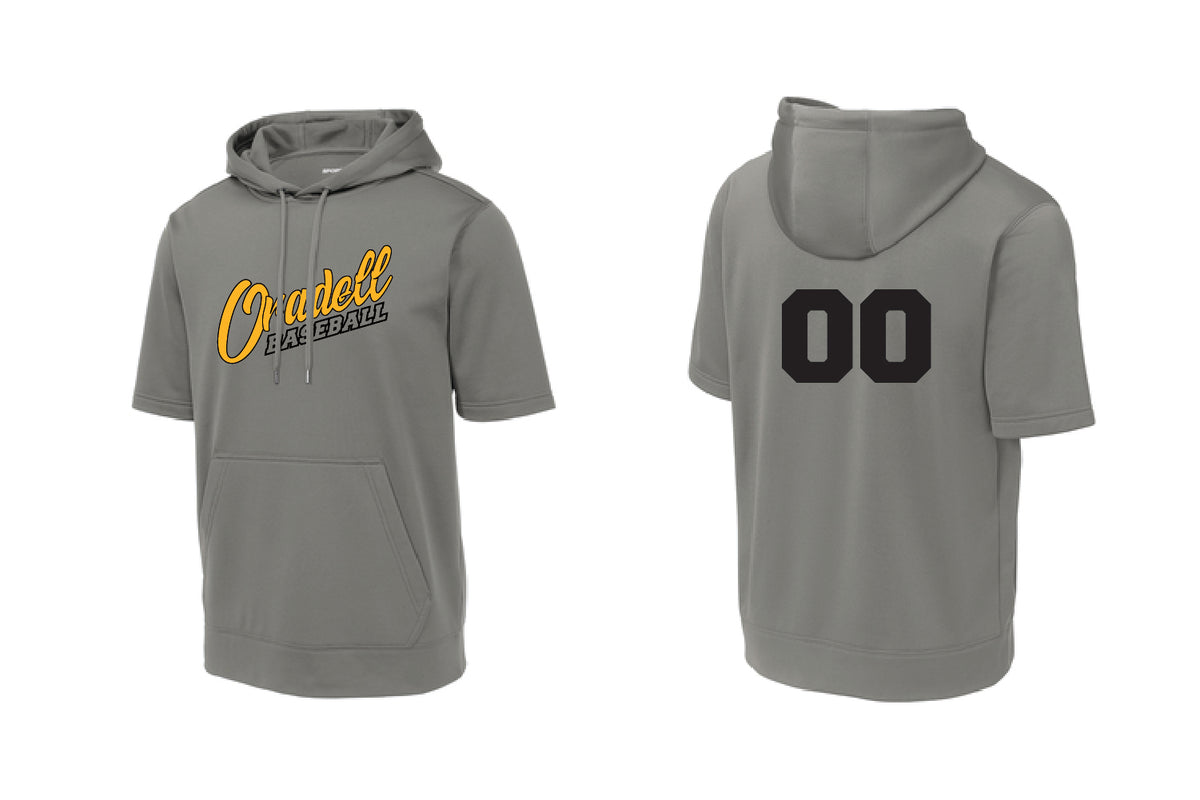 Oradell Baseball Short Sleeve Hoodie - Dark Smoke Gray