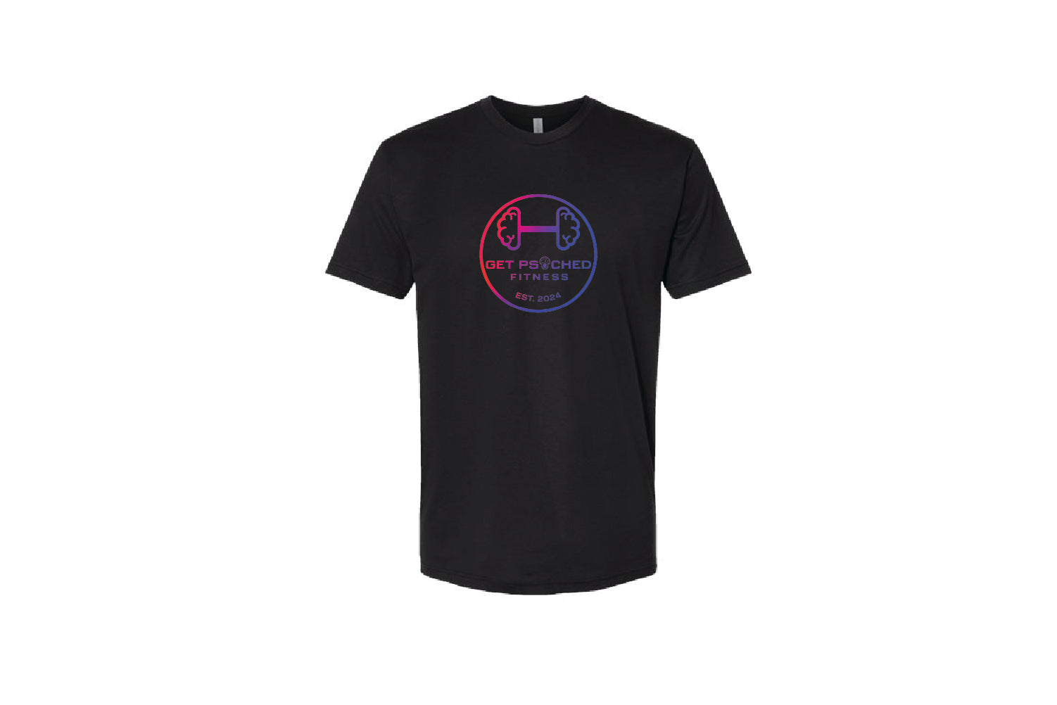 Get Psyched Fitness Cotton Crew Tee - Pick Your Color (TieDye Colorblock)