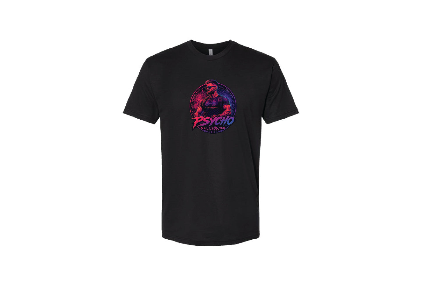 Get Psyched Fitness Cotton Crew Tee - Pick Your Color (Psycho John)