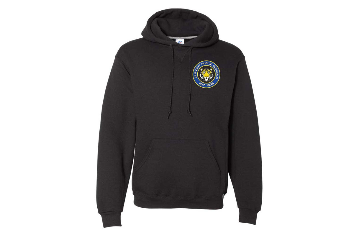 Fairview Public Schools Cotton Hoodie - Design 1 (Embroidery)- Black