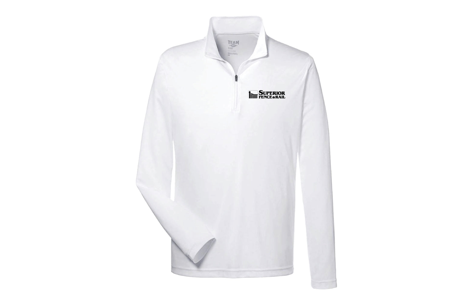 Superior Fence & Rail Moisture-Wicking Quarter-Zip - White