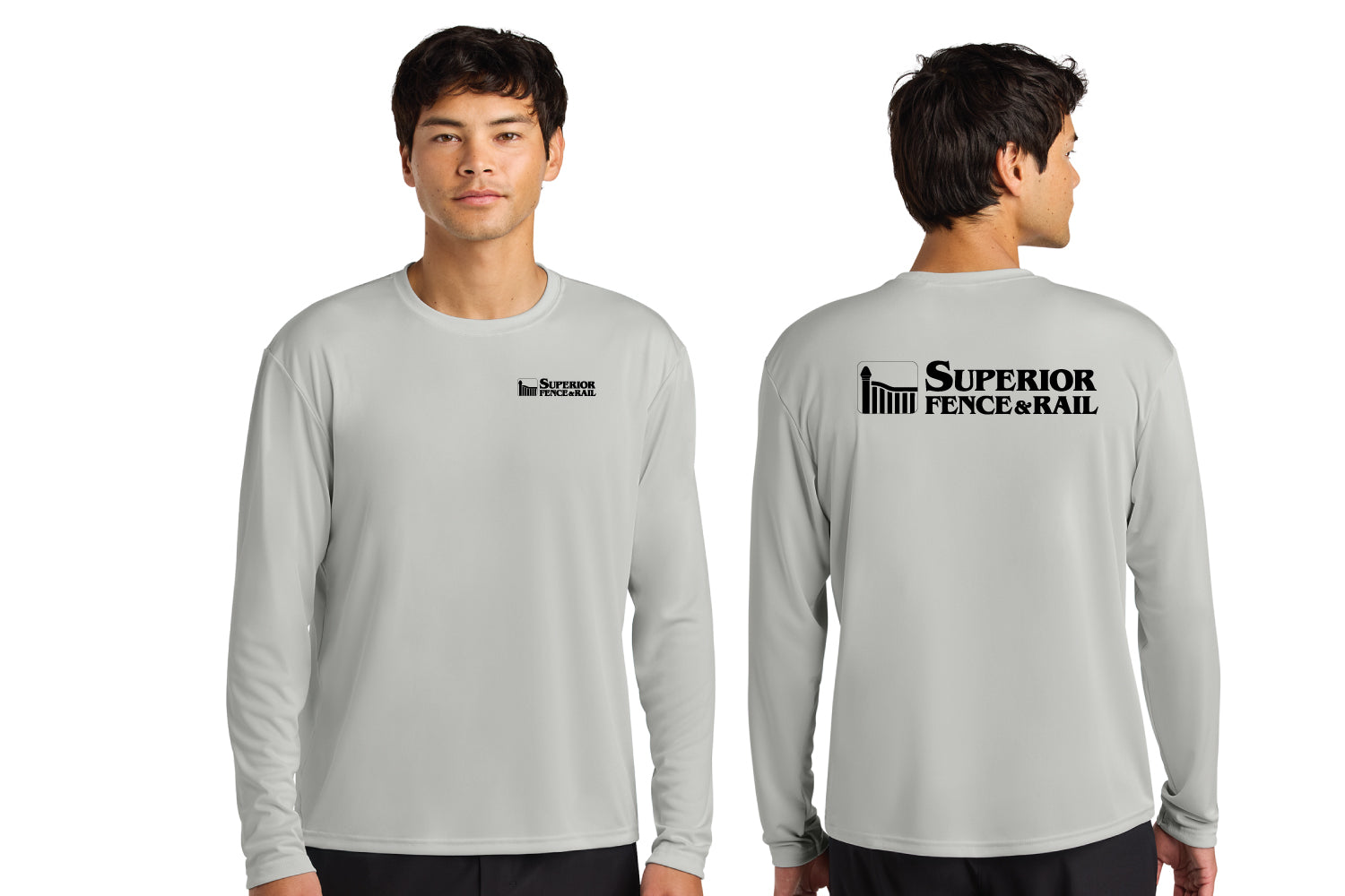 Superior Fence & Rail UV Protection LS Shirt - Silver