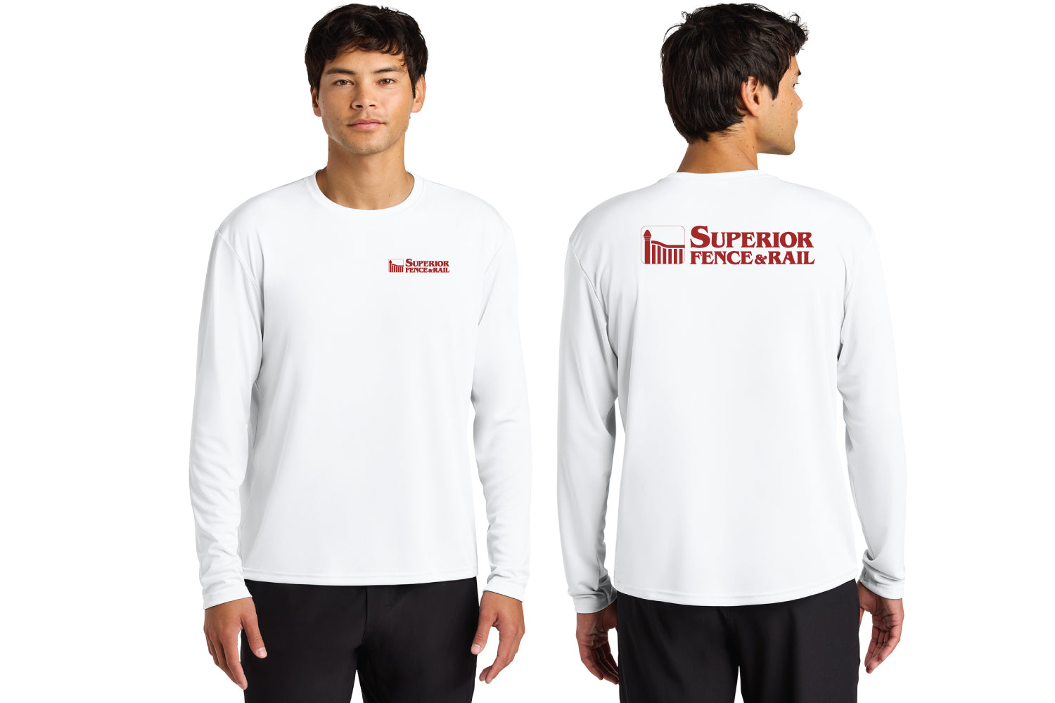Superior Fence & Rail UV Protection LS Shirt - White