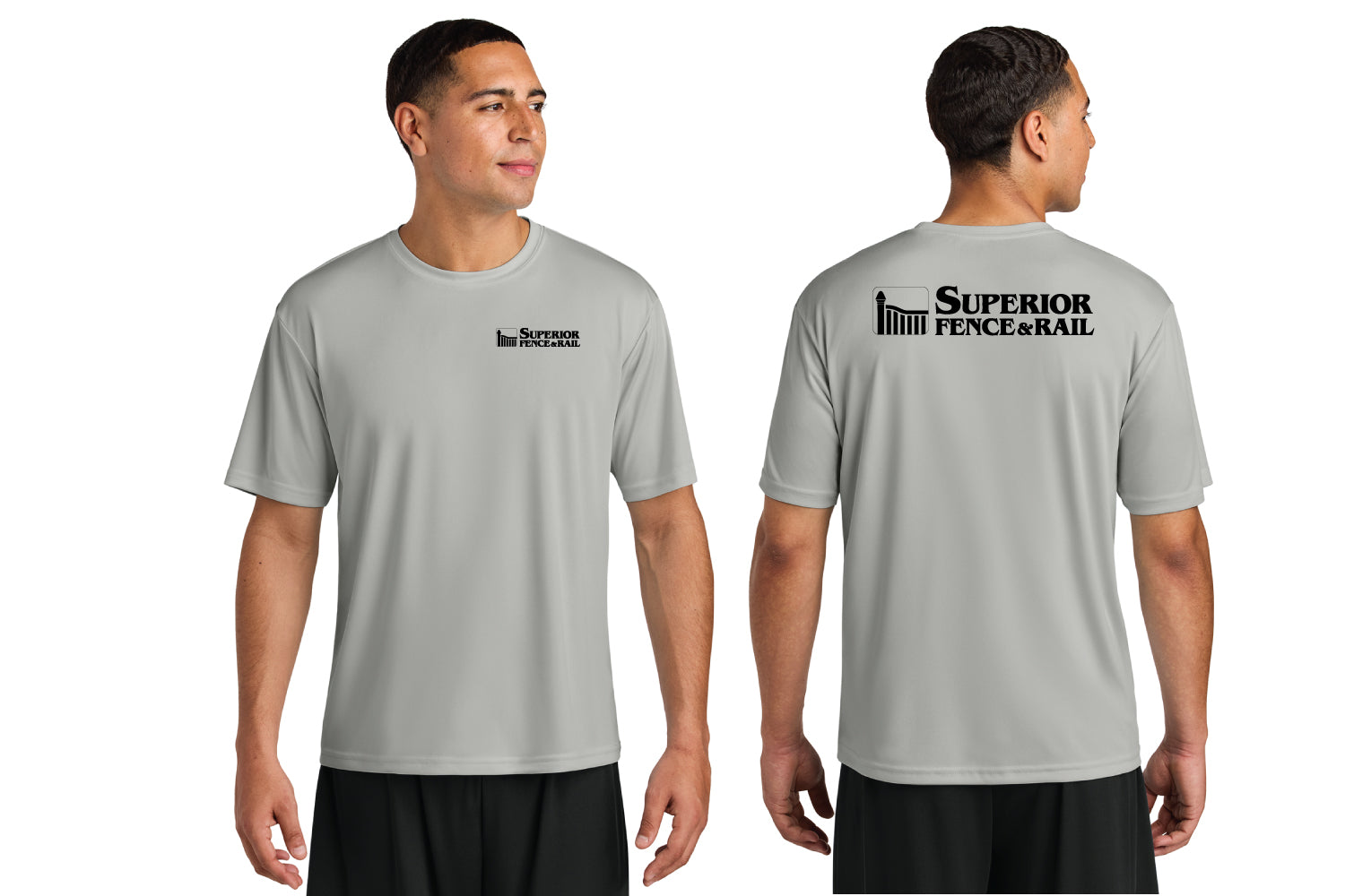 Superior Fence & Rail UV Protection Tee - Silver