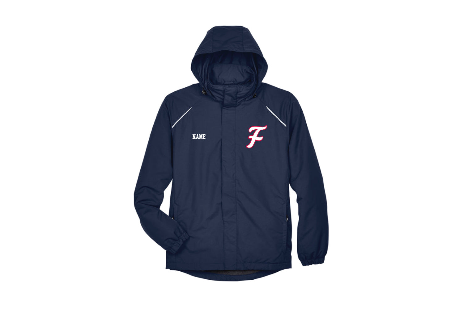 Falcons Baseball Men's All-Season Hooded Jacket - Navy