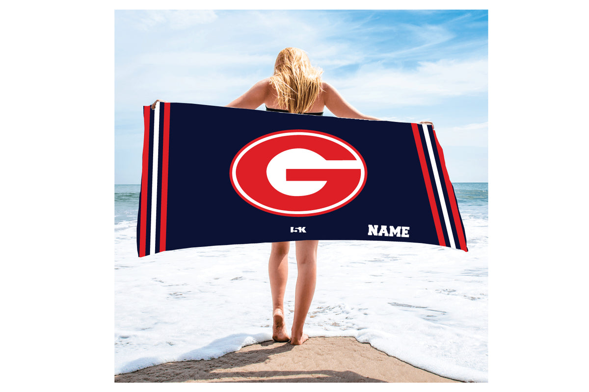 Grassfield Grizzlies Wrestling Sublimated Beach Towel