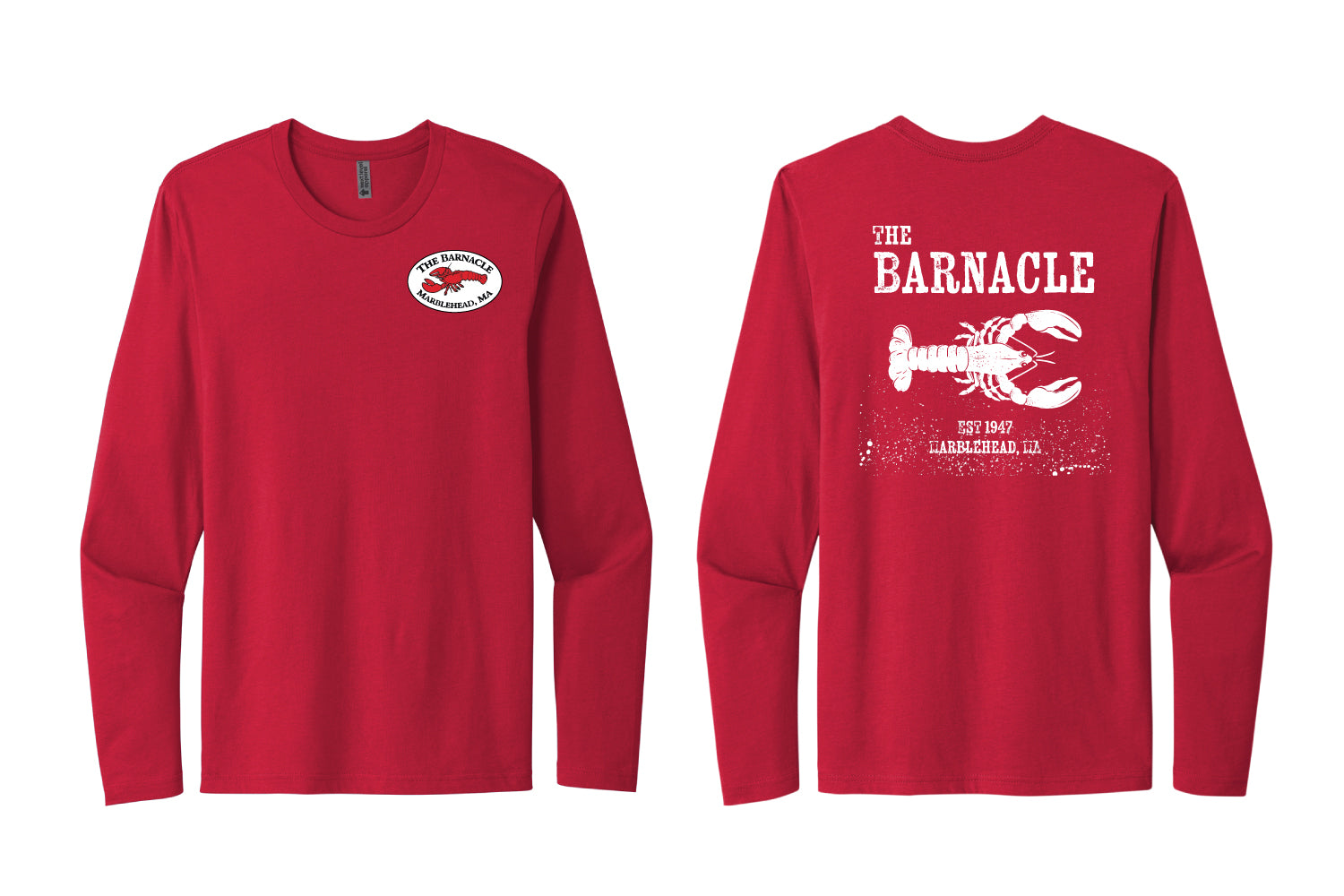 The Barnacle Cotton Long Sleeve Shirt - Red