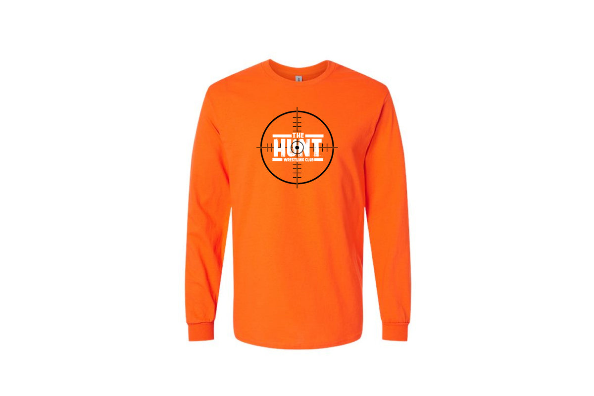 The Hunt Wrestling Cotton Long Sleeve Shirt - Orange
