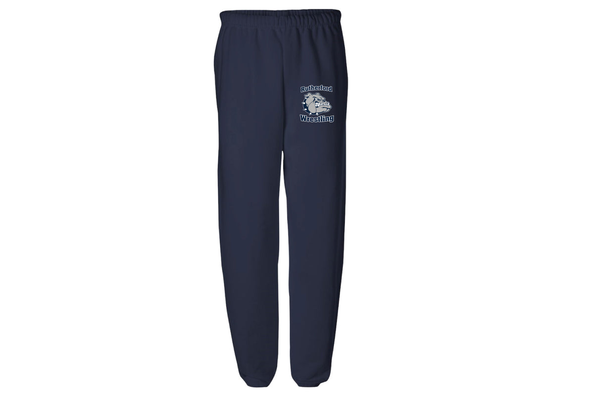 Rutherford Wrestling Cotton Sweatpants - Navy