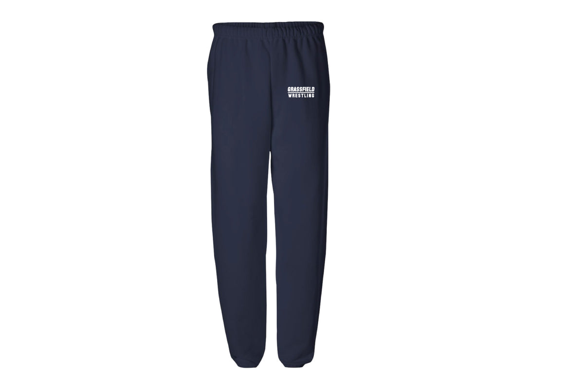 Grassfield Grizzlies Wrestling Cotton Sweatpants - Navy
