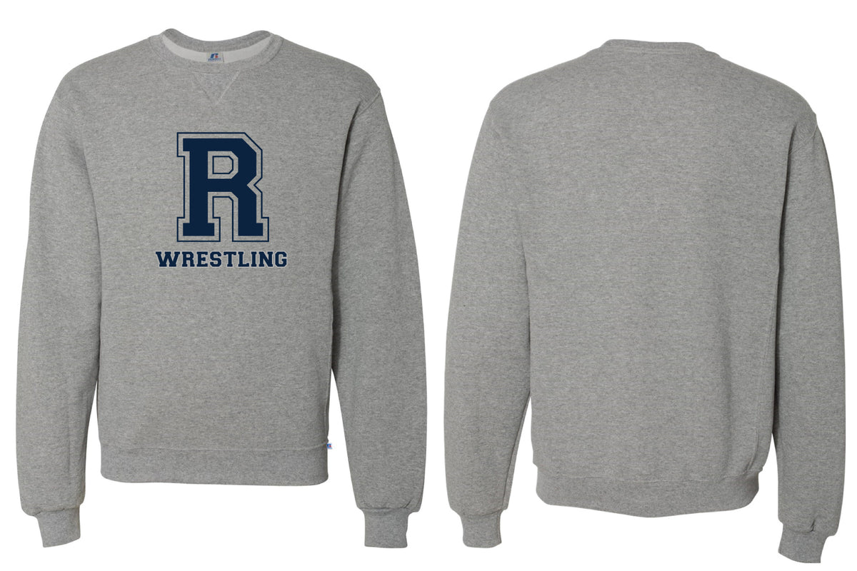 Rutherford Wrestling Cotton Crewneck Sweatshirt - Grey