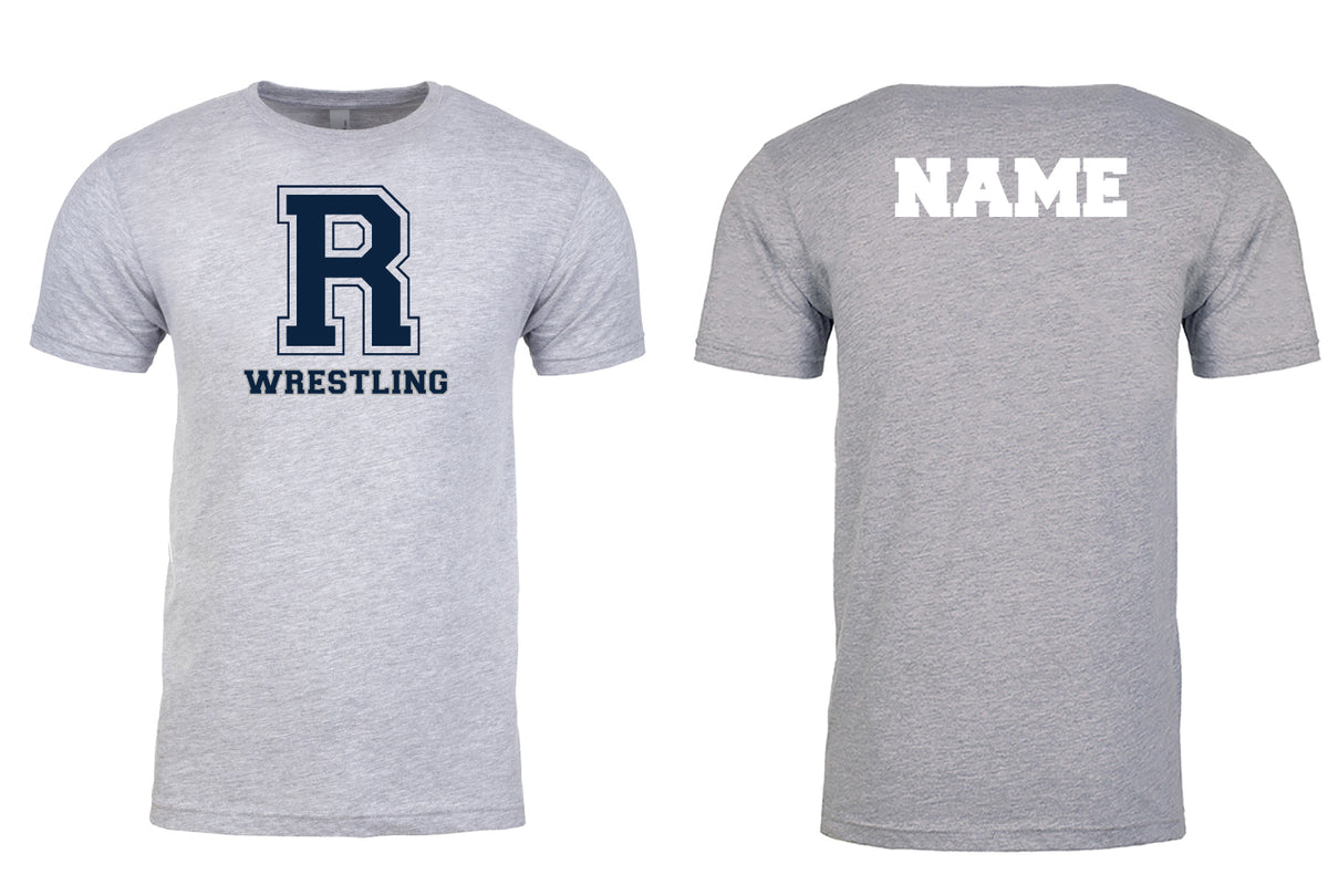 Rutherford Wrestling Cotton Crew Tee - Grey