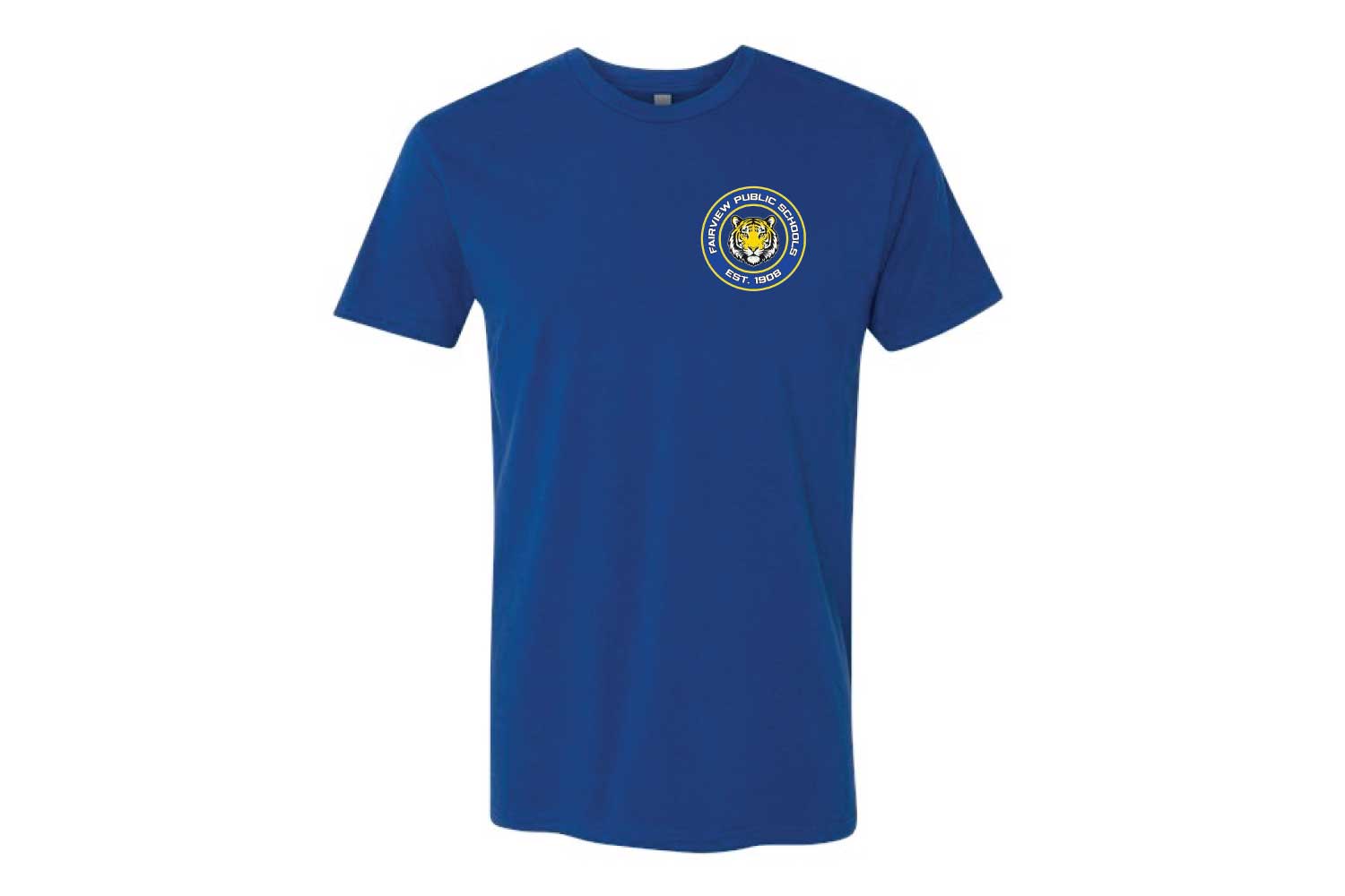 Fairview Public Schools Cotton Crew Tee - Design 1 - Royal
