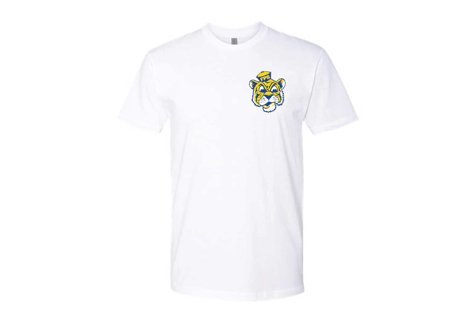 Fairview Public Schools Cotton Crew Tee - Design 3 - White