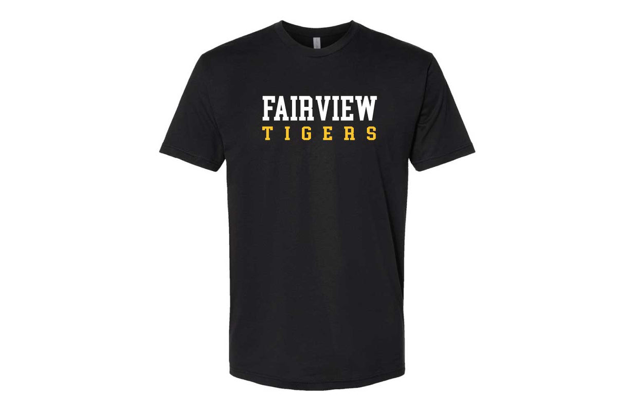 Fairview Public Schools Cotton Crew Tee - Design 4 - Black