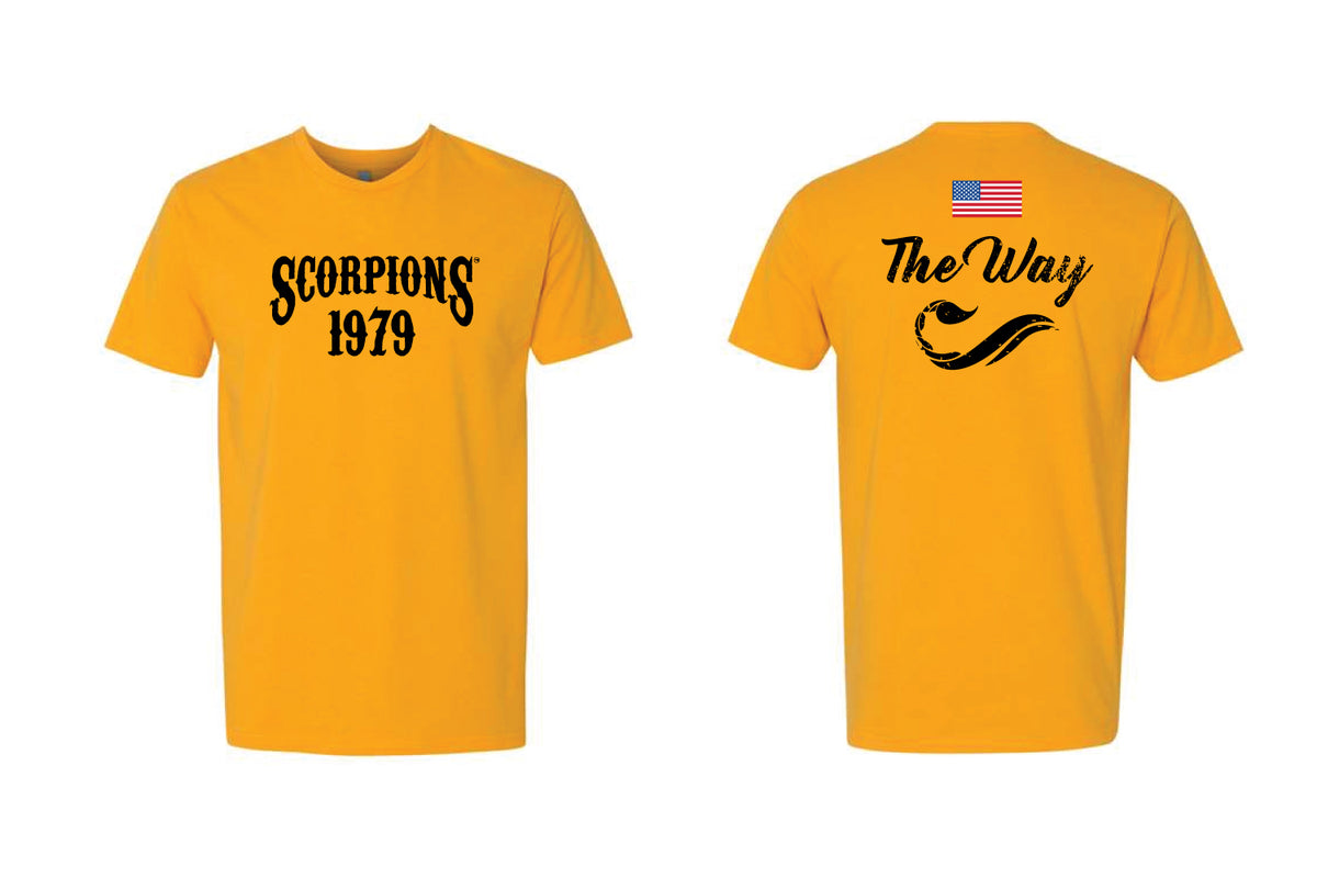 Scorpions Wrestling Cotton Crew Tee - Gold (Design 3)