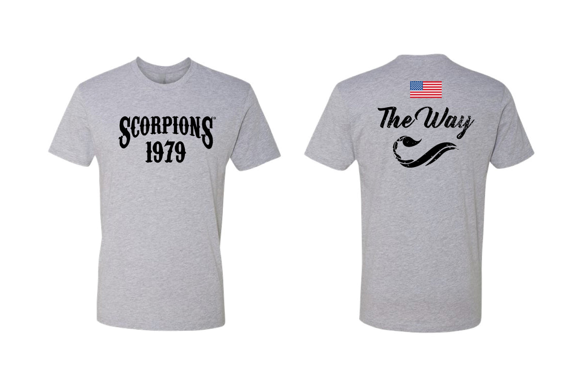 Scorpions Wrestling Cotton Crew Tee - Gray (Design 3)