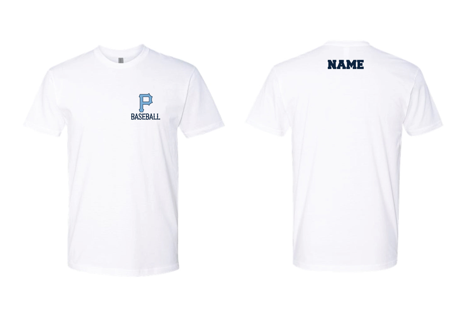 Paramus Baseball Cotton Crew Tee - White (Design 1)