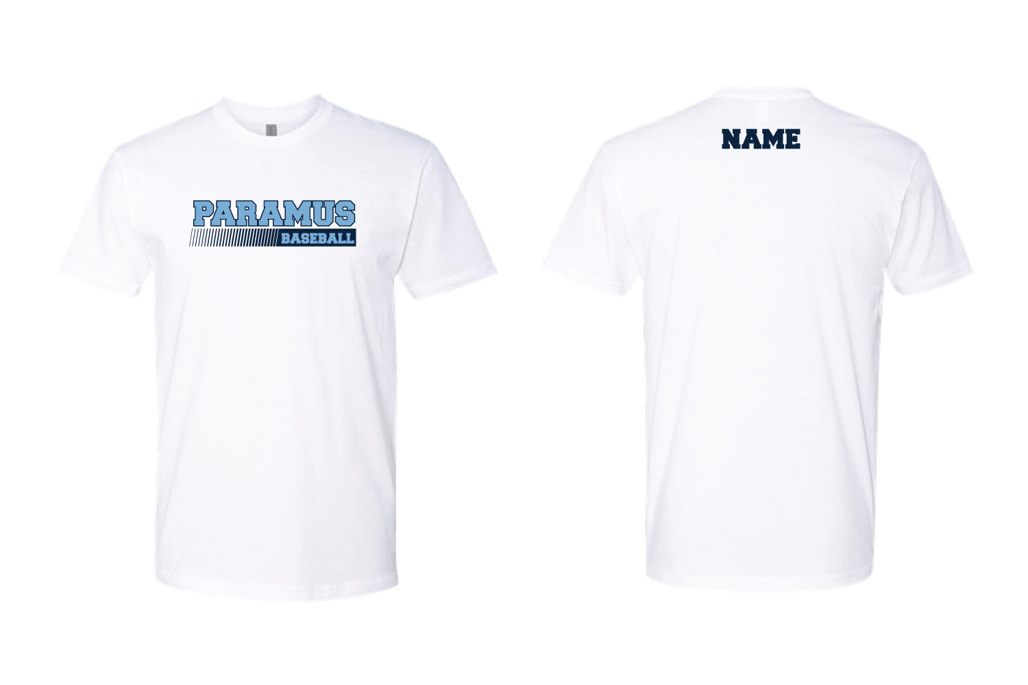 Paramus Baseball Dryfit Performance Tee - White (Design 2)