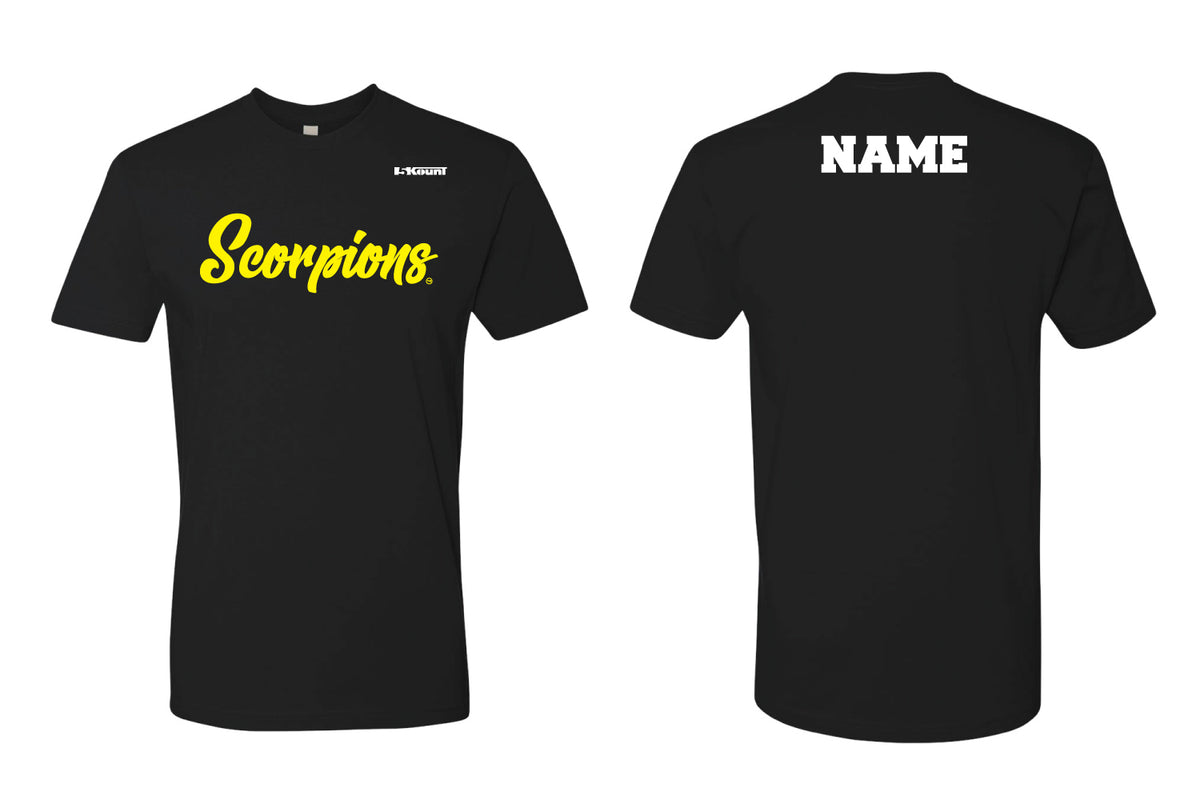Scorpions Wrestling Cotton Crew Tee - Black (Design 2)