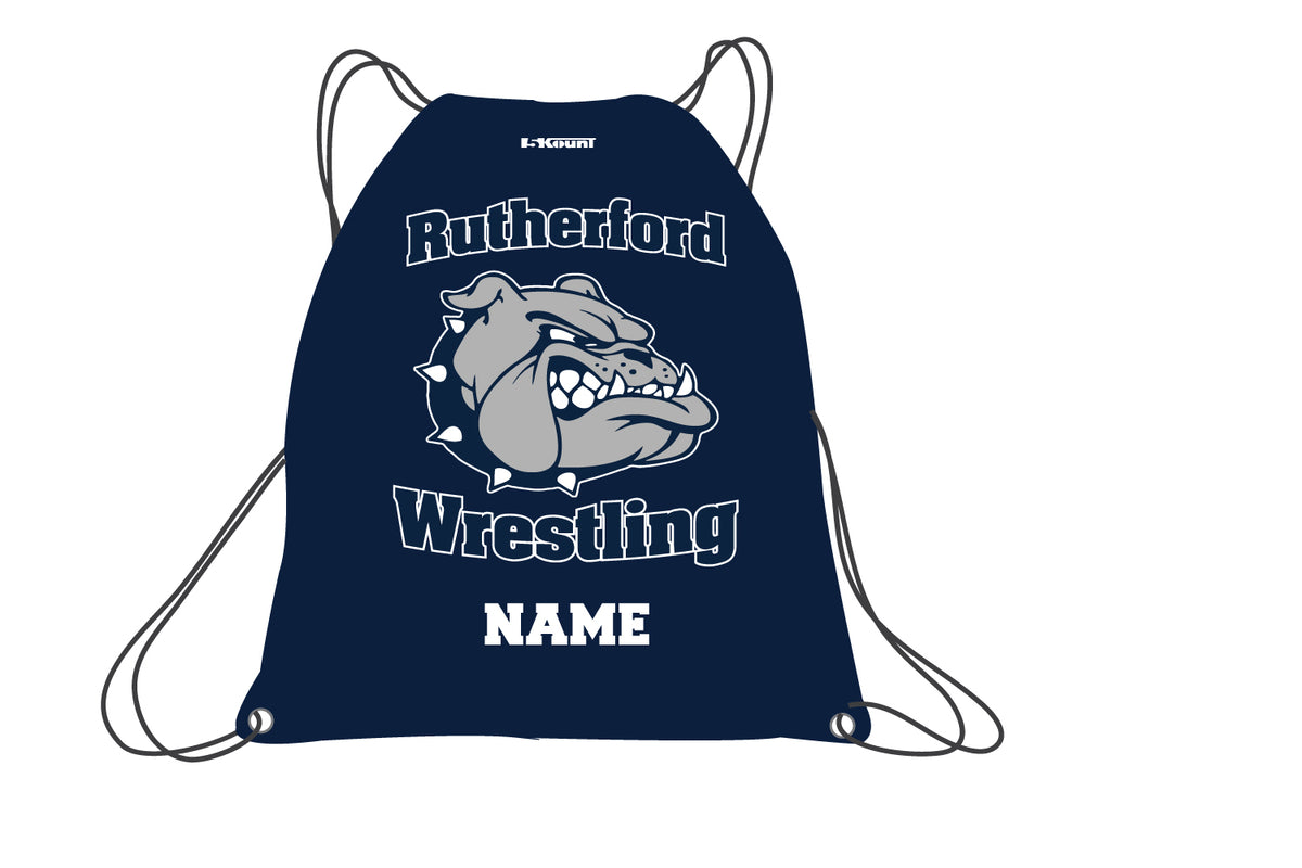 Rutherford Wrestling Sublimated Drawstring Bag