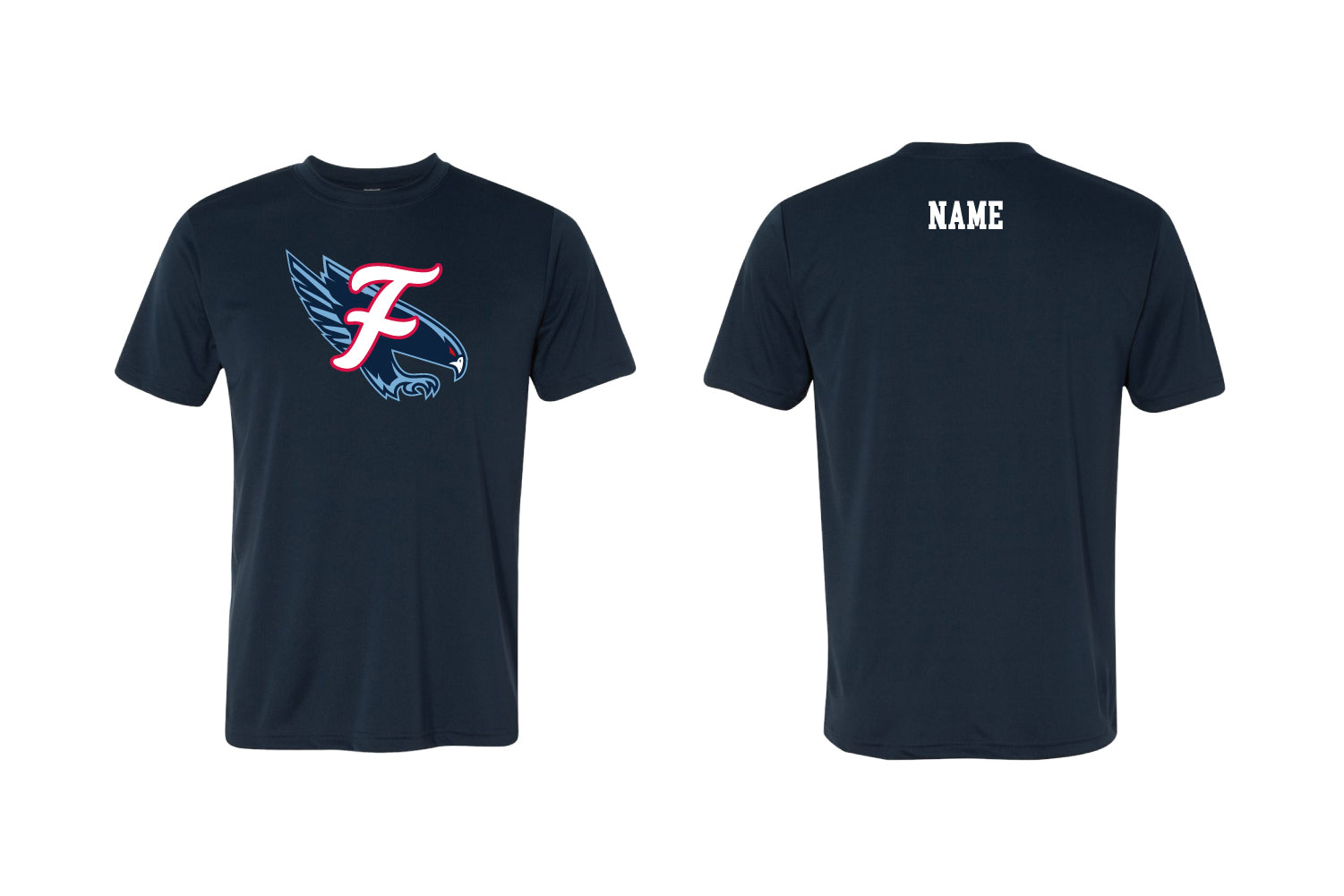 Falcons Baseball Dryfit Performance Tee - Navy