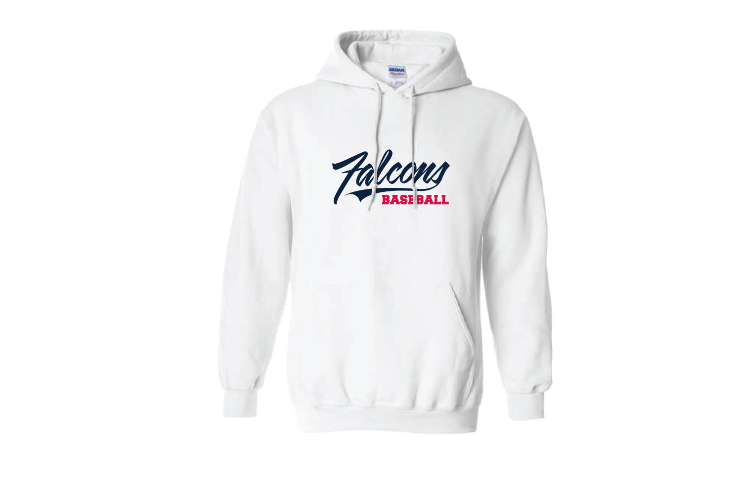 Falcons Baseball Cotton Hoodie - White