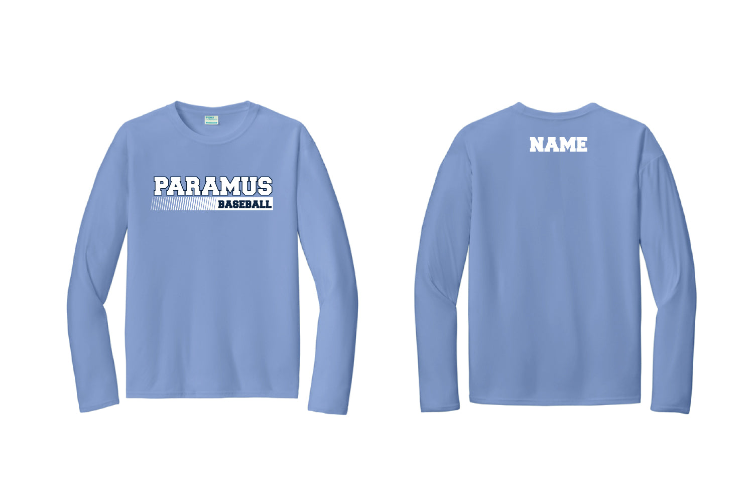 Paramus Baseball Dryfit Long Sleeve Shirt - Carolina