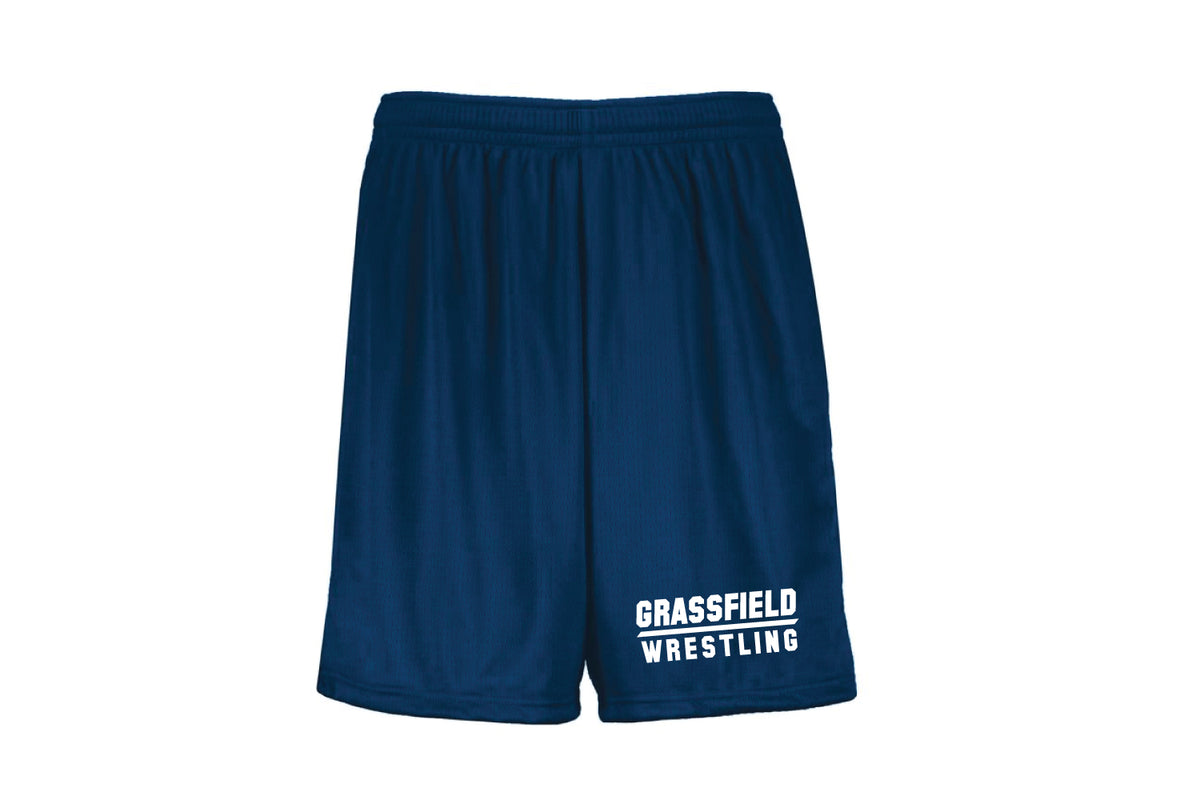 Grassfield Grizzlies Wrestling Athletic Shorts - Navy