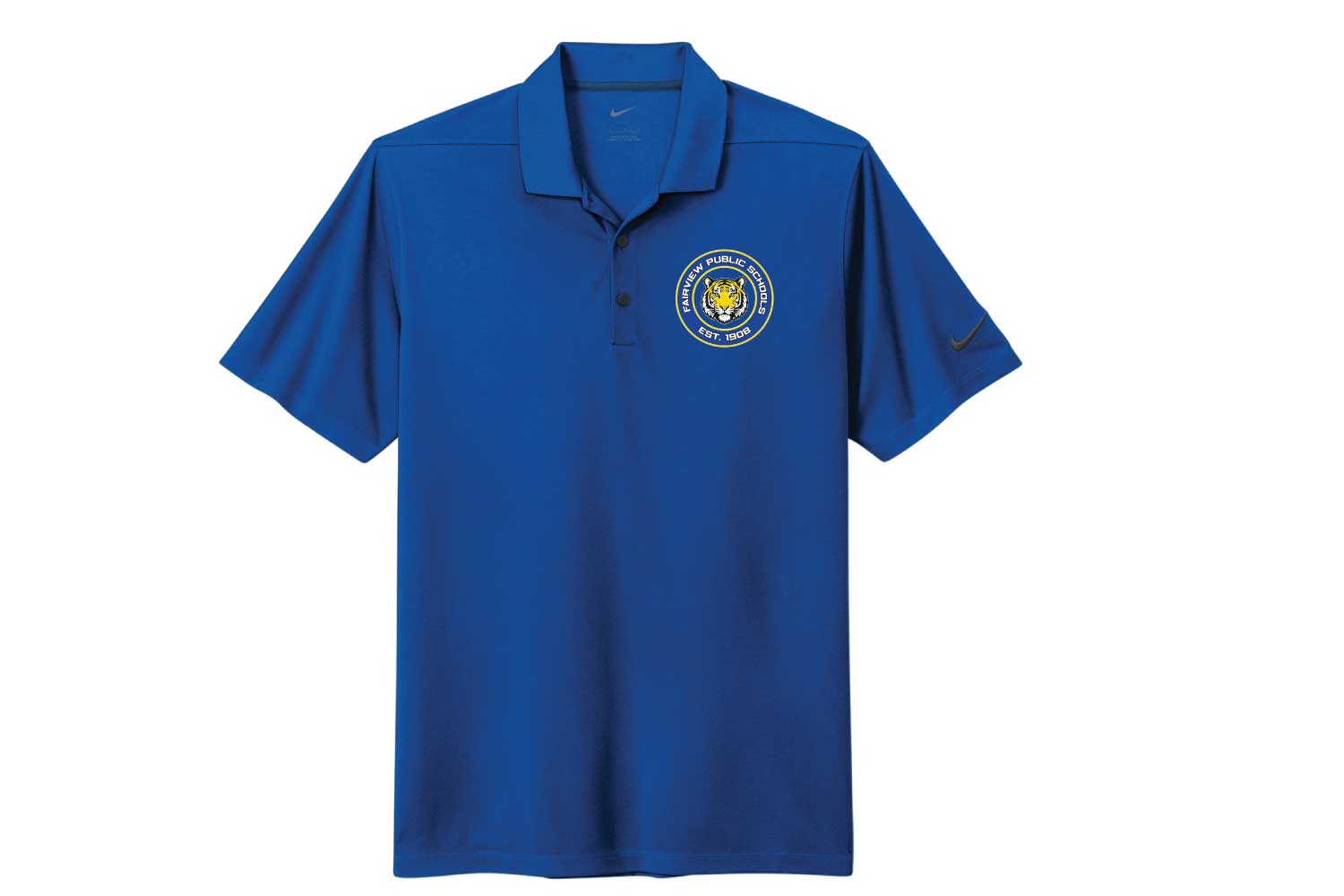 Fairview Public Schools Nike Polo - Royal (Embroidered Logo)