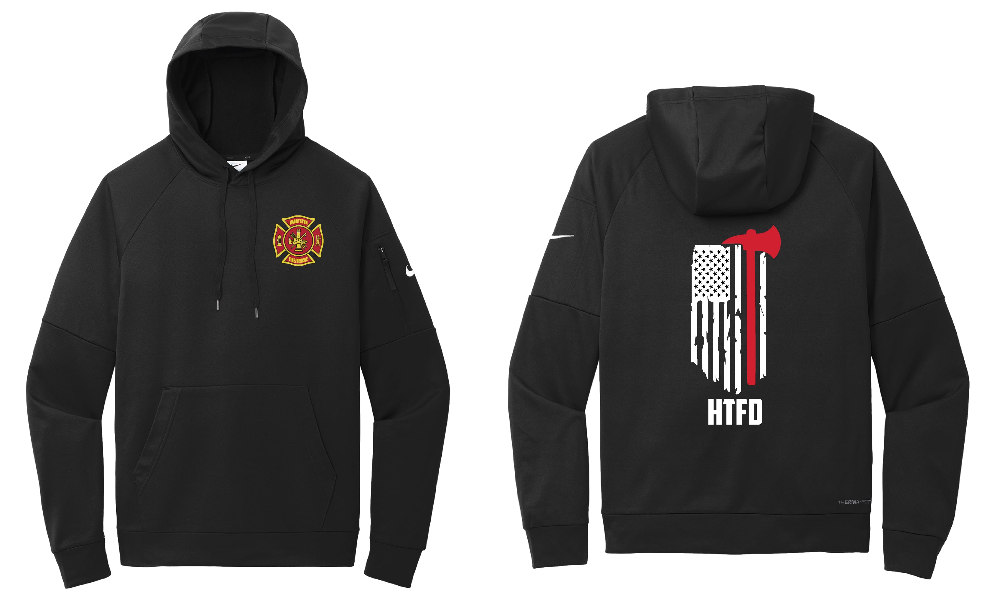 Fire Department Nike Men's Hoodie - Black