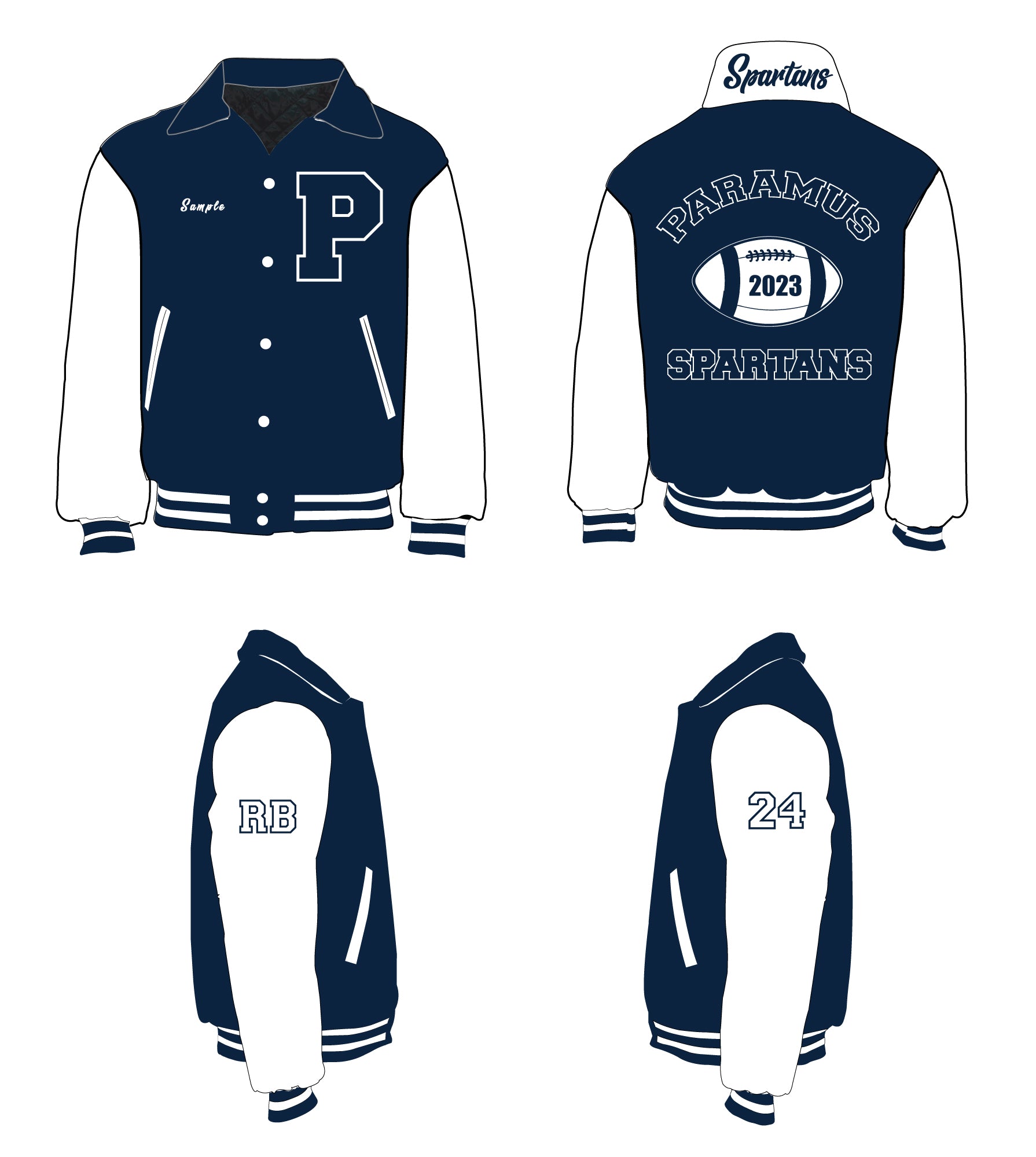 Paramus Spartans Varsity Jacket – 5K Sports