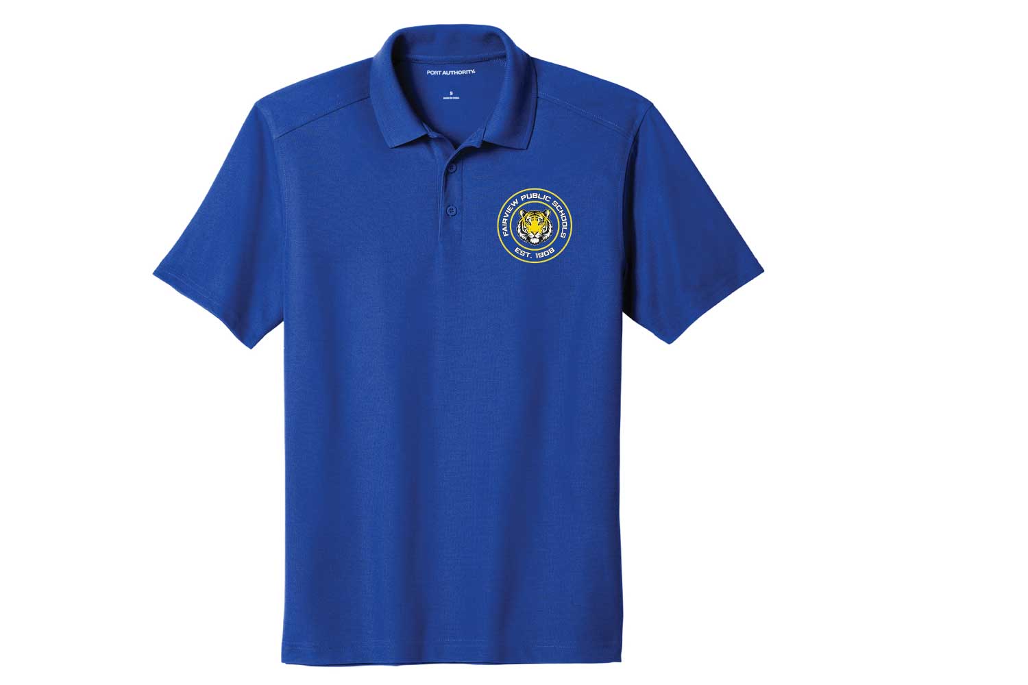 Fairview Public Schools Polo - Royal (Embroidered Logo)