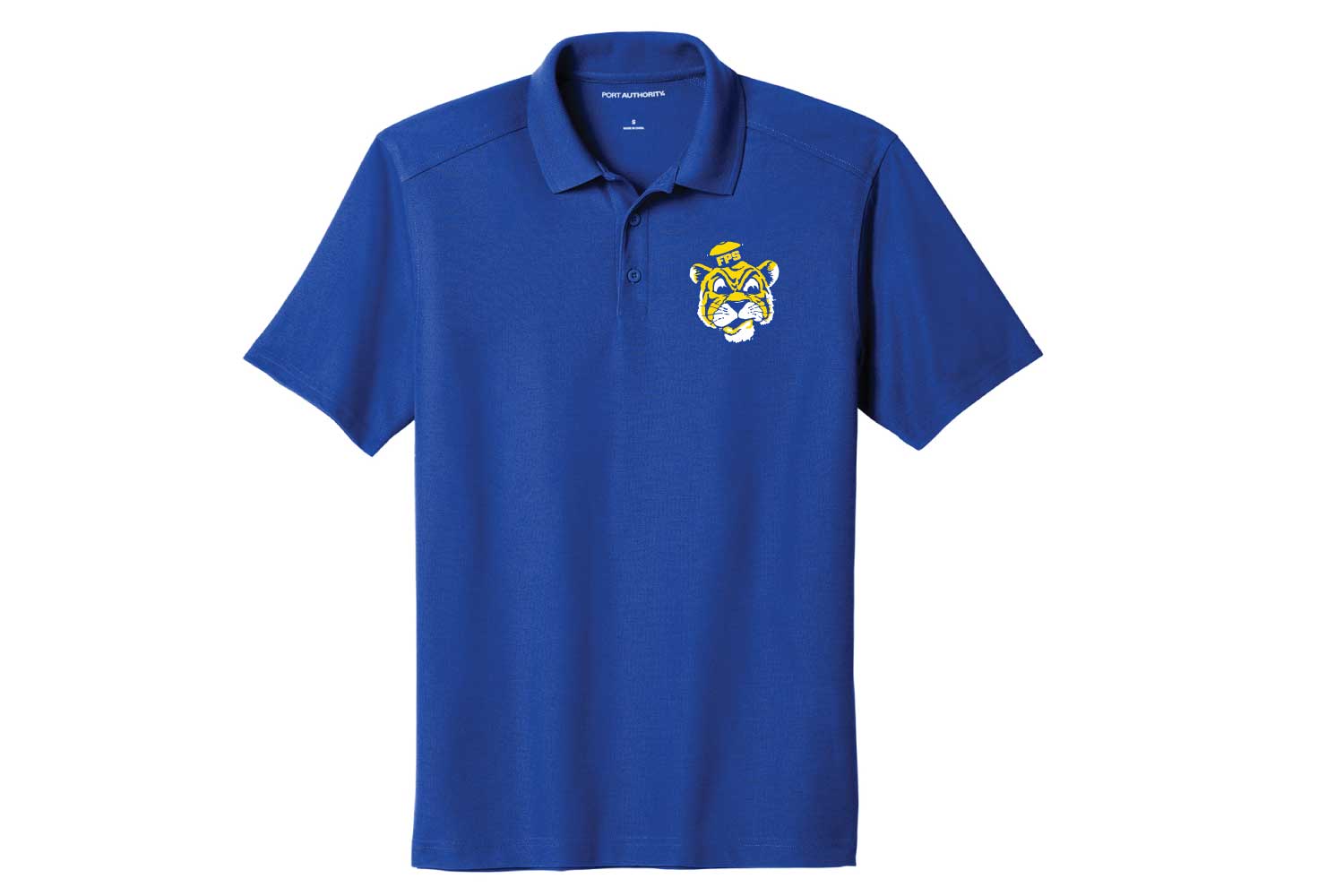 Fairview Public Schools Polo - Royal (Tiger Logo)
