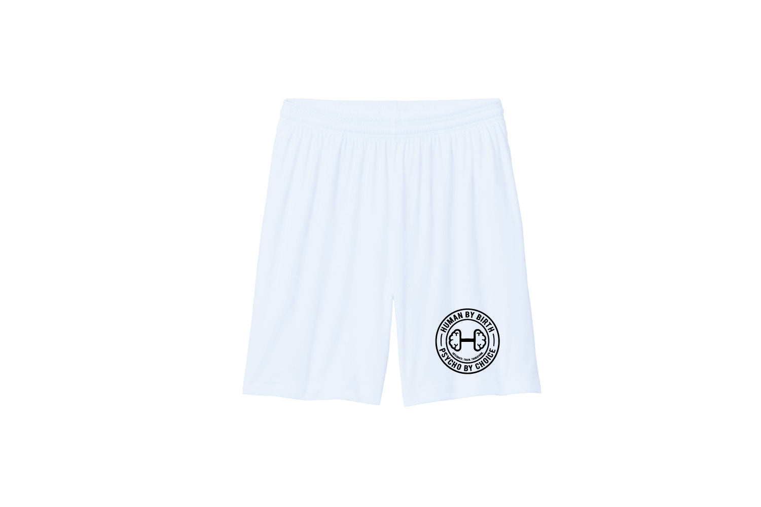 Get Psyched Fitness Pocketed Athletic Shorts - White