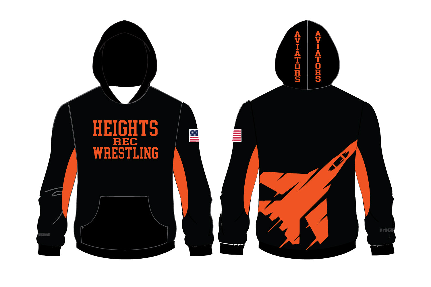 Hasbrouck Heights Wrestling Sublimated Hoodie