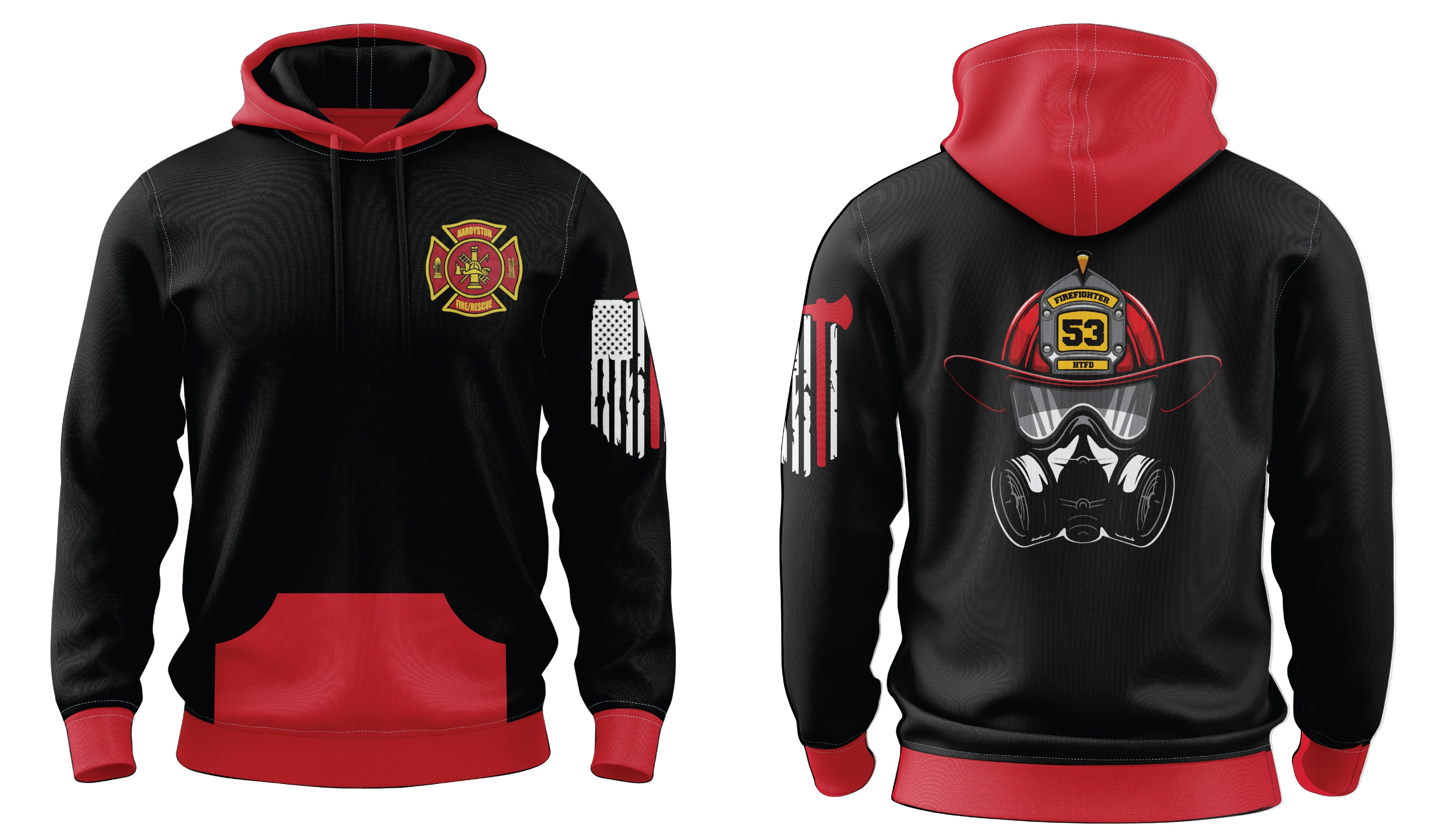 Fire Department Sublimated Hoodie