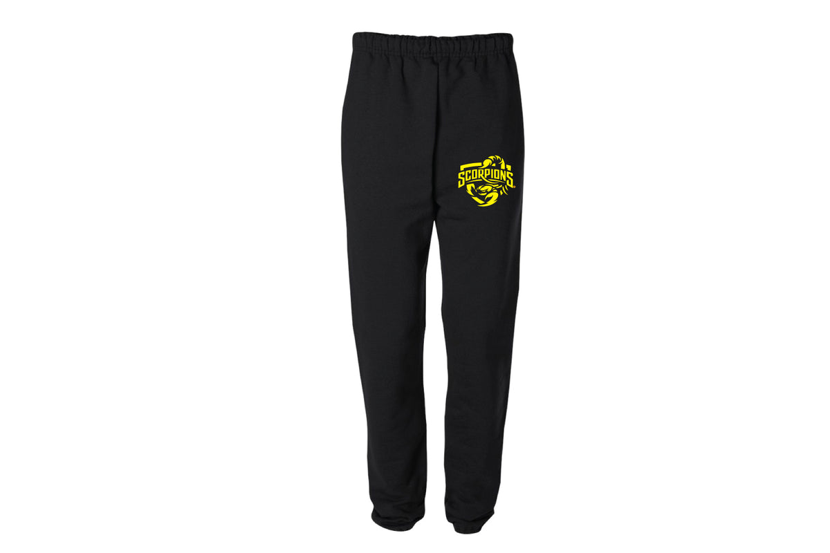 Scorpions Wrestling Cotton Sweatpants - Black