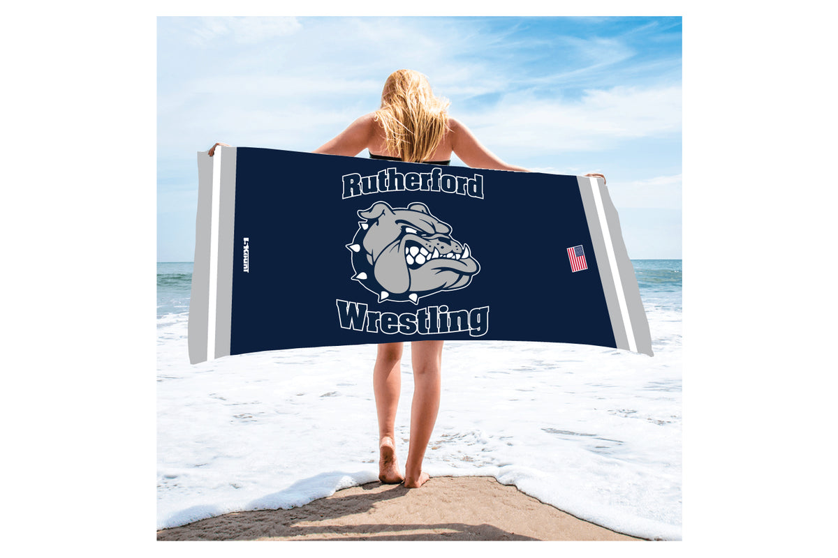 Rutherford Wrestling Sublimated Beach Towel