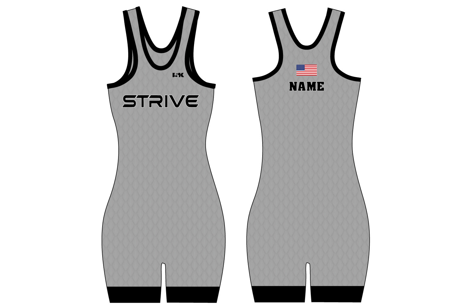 Strive Wrestling Sublimated Women's Singlet - Design 3