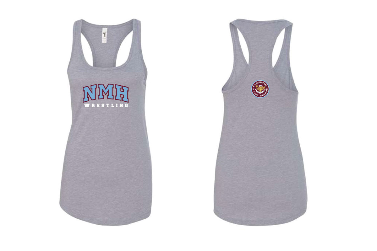 NMH Wrestling Cotton Racerback Tank Top - Gray