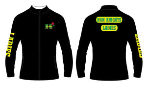 Nam Knights Sublimated Ladies' Sublimated WarmUp Full Zip Jacket - Black - 5KounT