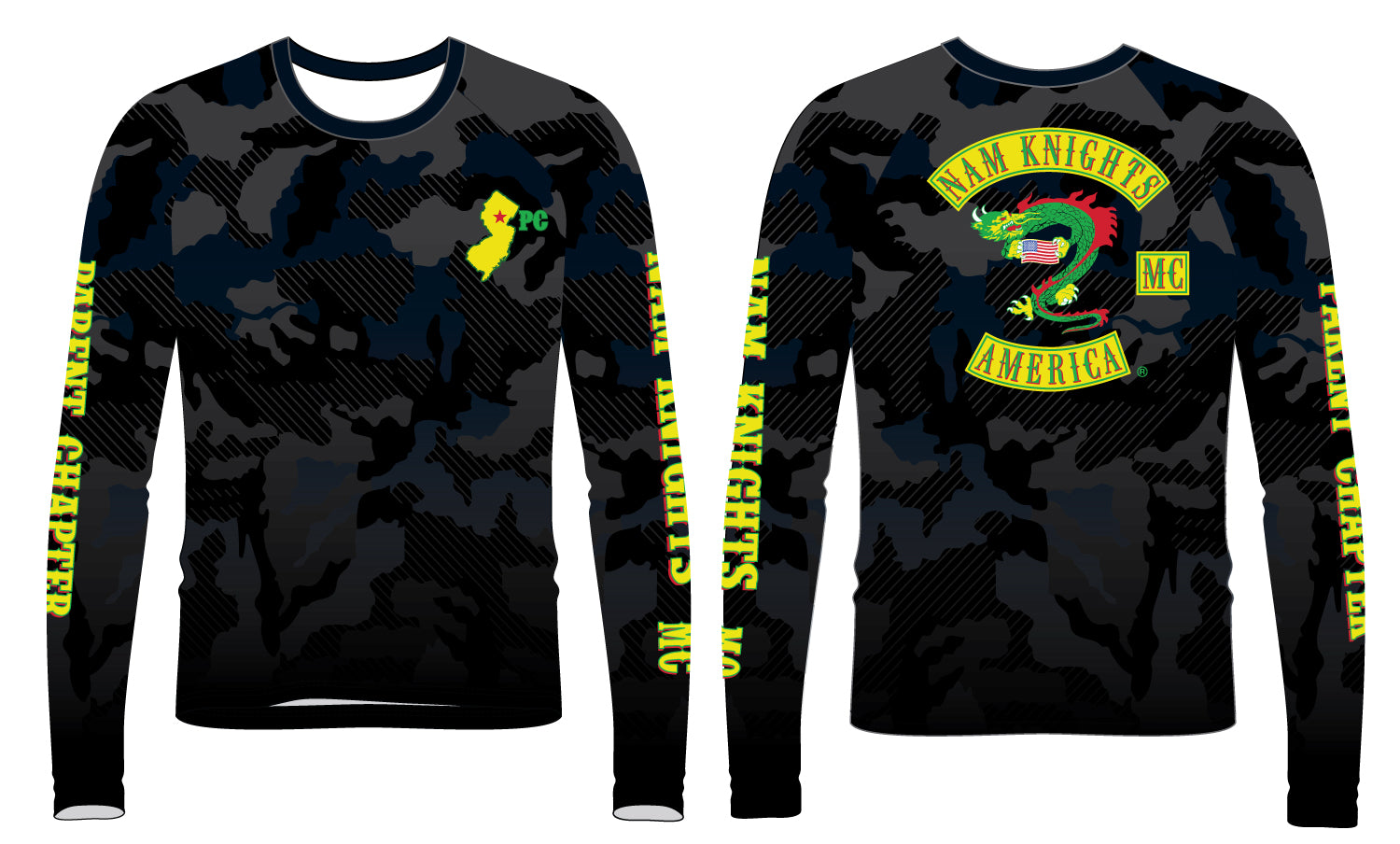 Nam Knights Sublimated Long Sleeve - USA - 5KounT