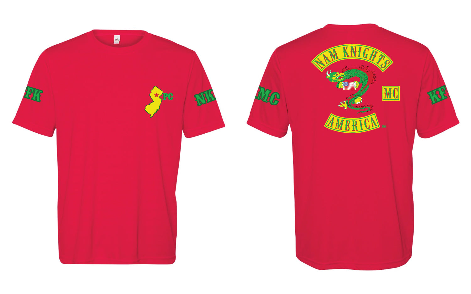 Nam Knights Dryfit Performance Tee - Red - 5KounT