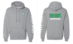 Upper Township Wrestling Cotton Hoodie - Black / Gray - 5KounT2018