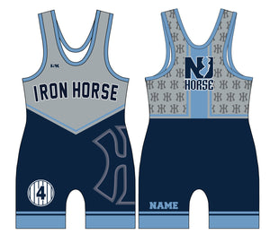 New Iron Horse Wrestling Sublimated Men's Singlet - 5KounT2018