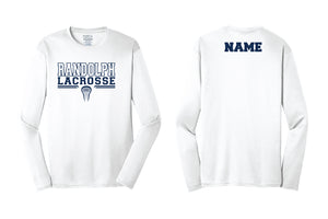 Randolph Lacrosse Longsleeve Dryfit Performance Tee - White - 5KounT2018